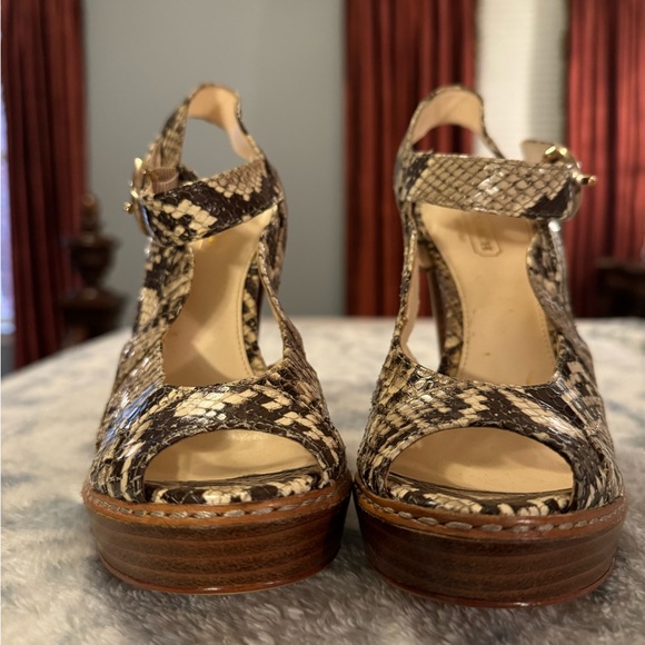 Coach Tamara Snakeskin Platform Heels/**5” Heel 1” Platform** - Picture 3 of 5
